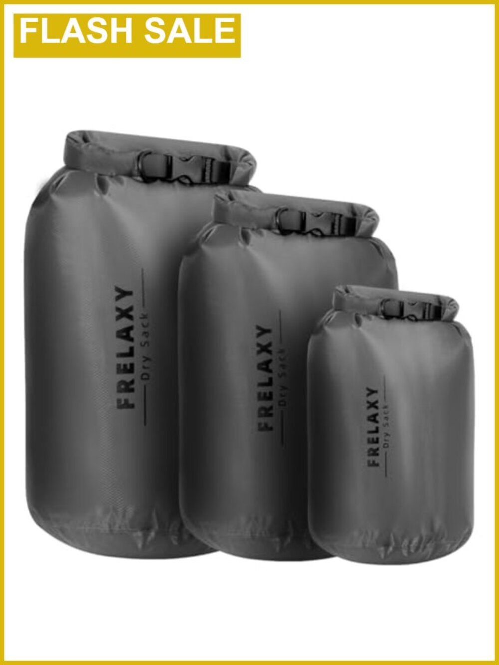 Waterproof Dry Bag Set 3 Pack 5L 15L 25L Ripstop Durable Lightweight Outdoor